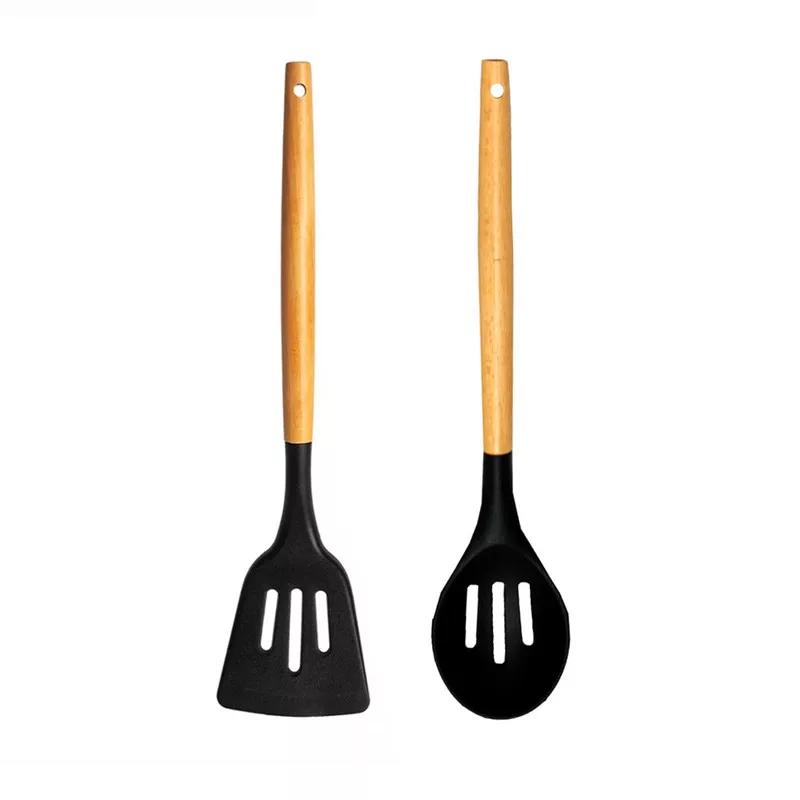 سرویس کفگیر و ملاقه 2 پارچه مدل سیلیکونی