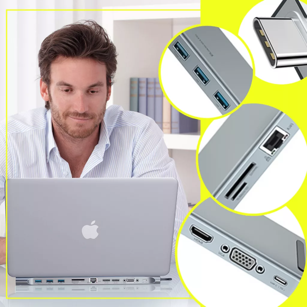 هاب11 پورت USB-C باسئوس مدل CATSX-G0G
