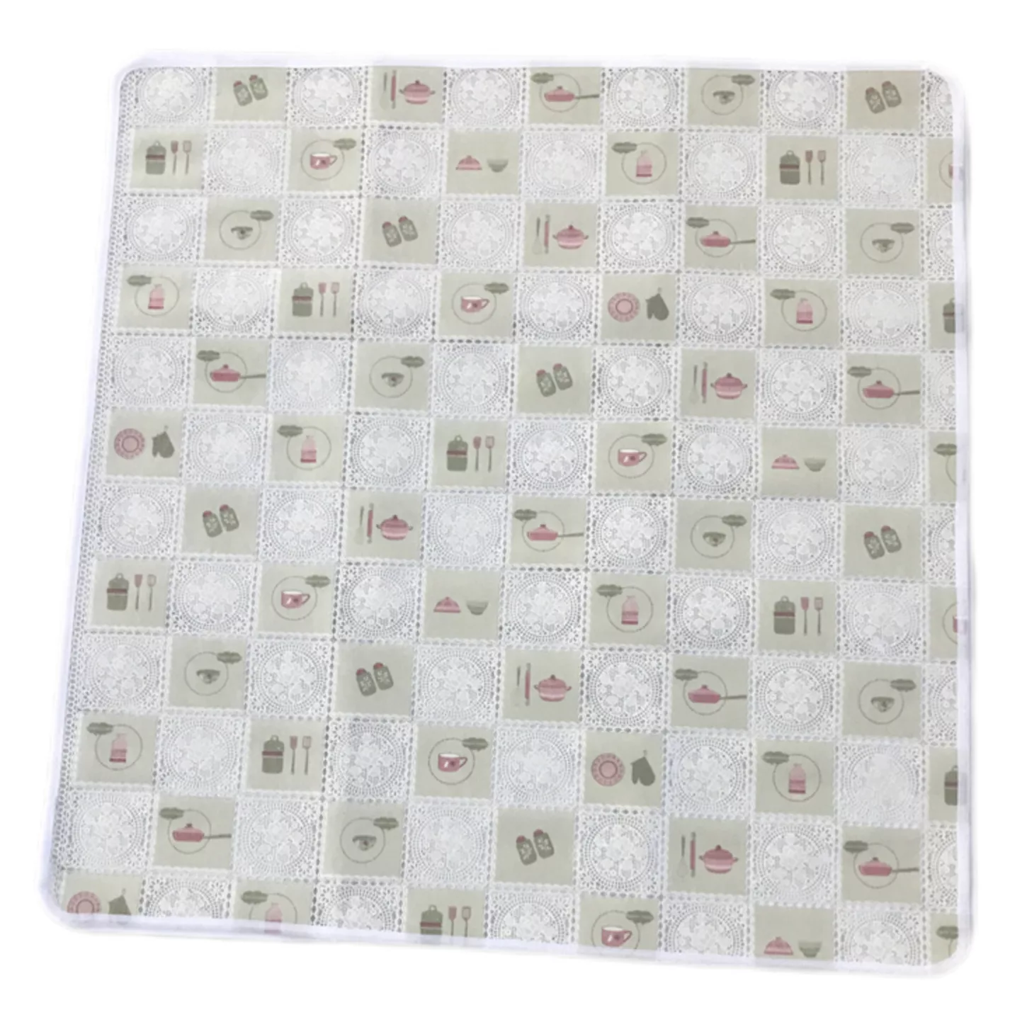 سفره 10 نفره مدل رویال طرح گیپور سایز 200×140 سانتی متر