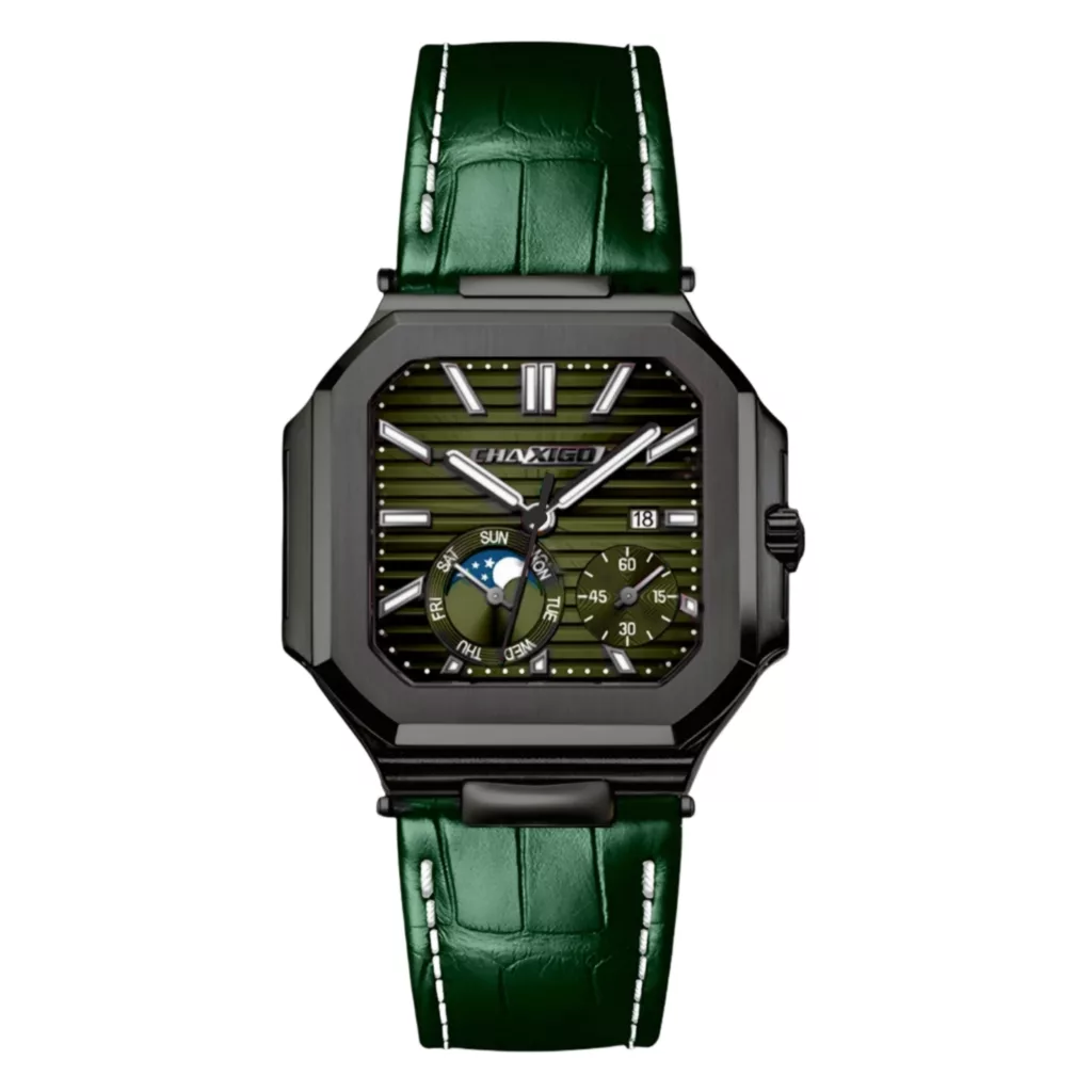 ساعت مچی عقربه‌ای کوارتز مردانه چاکسیگو مدل اسپرت تک موتوره بند چرم کد C2