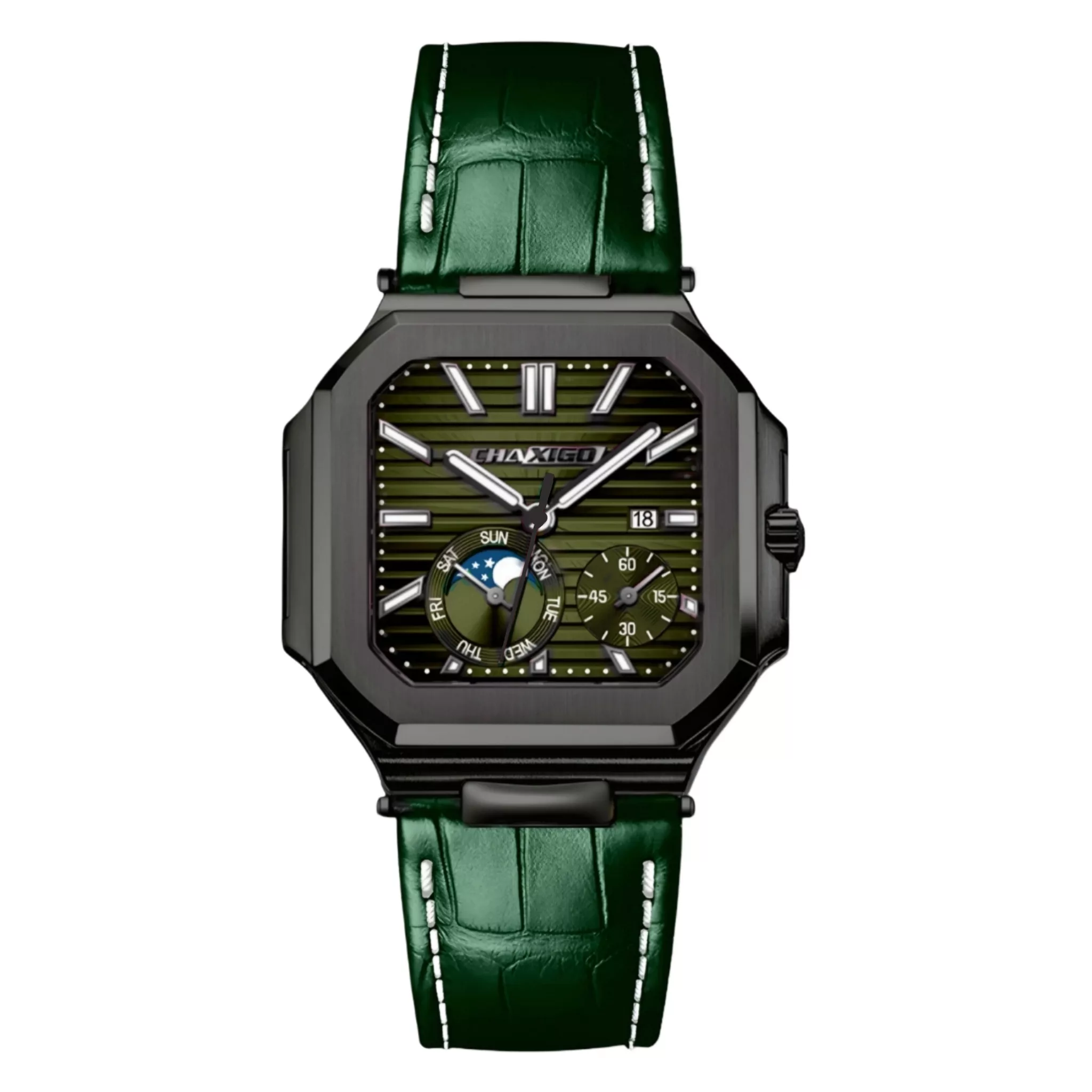 ساعت مچی عقربه‌ای کوارتز مردانه چاکسیگو مدل اسپرت تک موتوره بند چرم کد C2