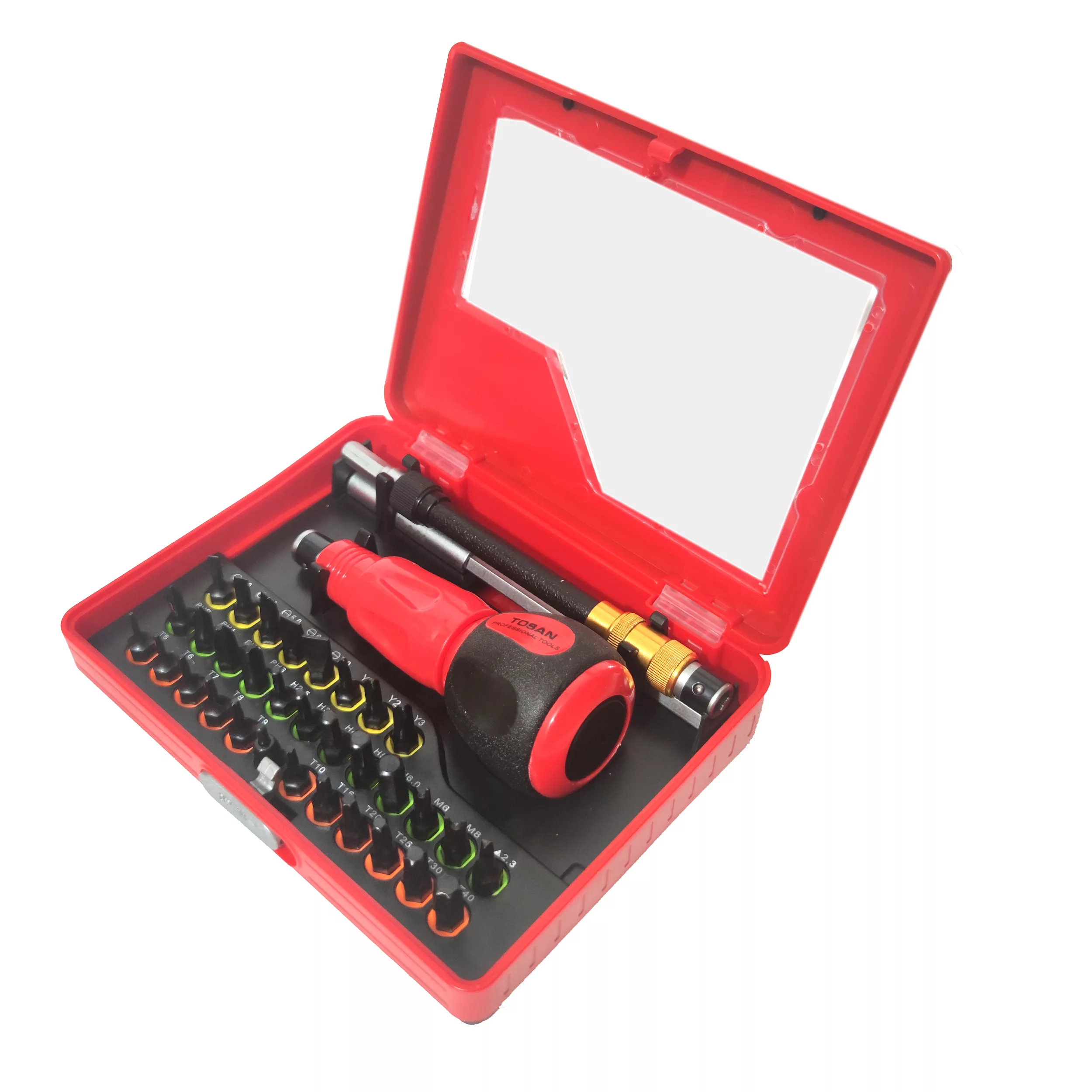 مجموعه 35 عددی پیچ گوشتی توسن مدل T814-S35 مجموعه 35 عددی پیچ گوشتی توسن مدل T814-S35