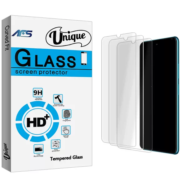 محافظ صفحه نمایش شیشه ای ای اف اس مدل Unique Glass MIX3 مناسب برای گوشی موبایل هوآوی P30 Lite بسته سه عددی