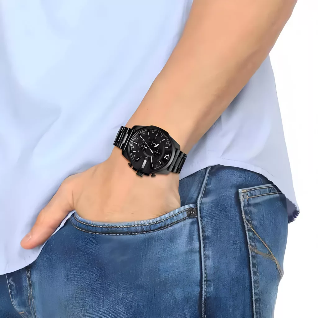 ساعت مچی عقربه‌ای مردانه دیزل مدل سه موتوره کرنوگراف