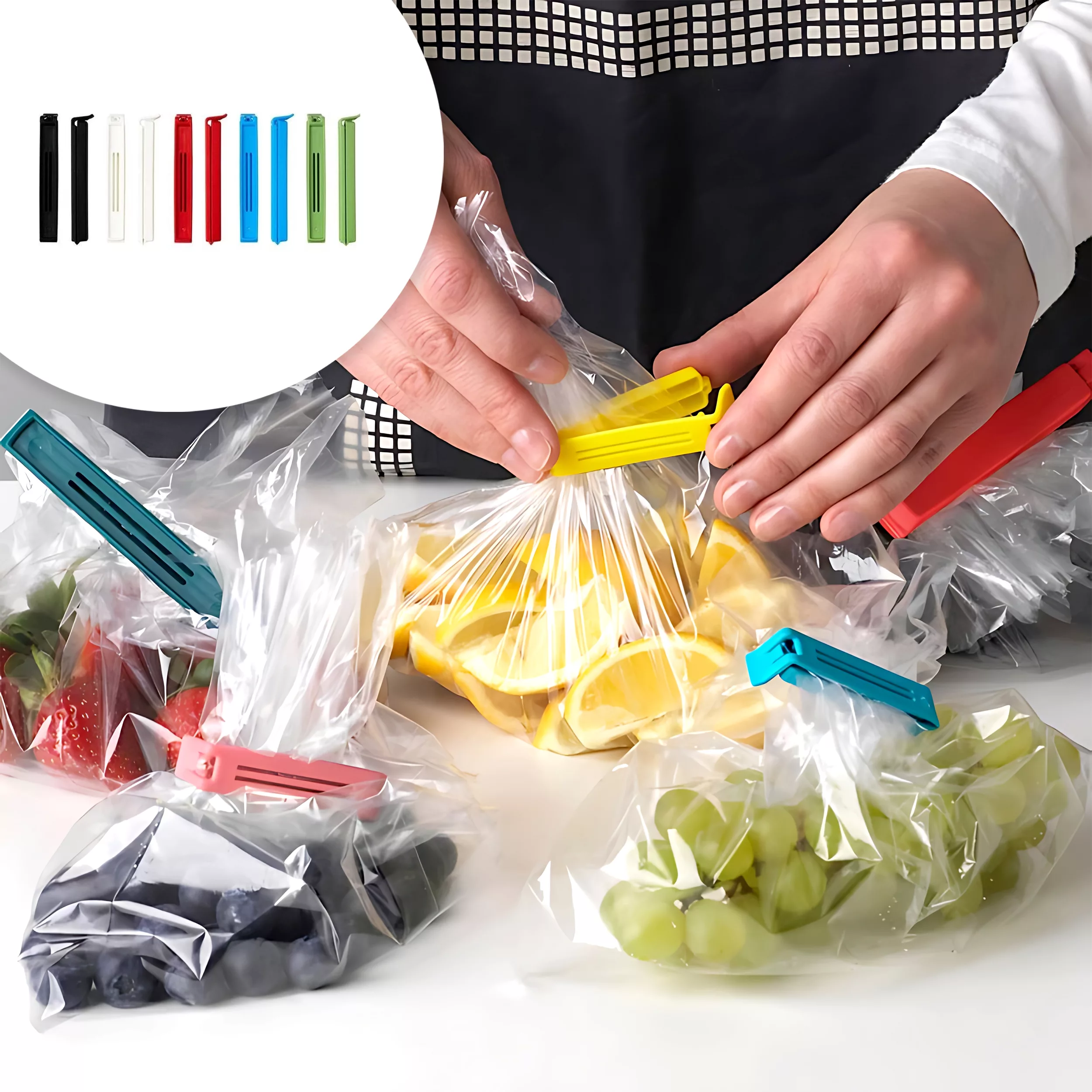 گیره کیسه مدل Bevara2 مجموعه 10 عددی گیره کیسه مدل Bevara2 مجموعه 10 عددی