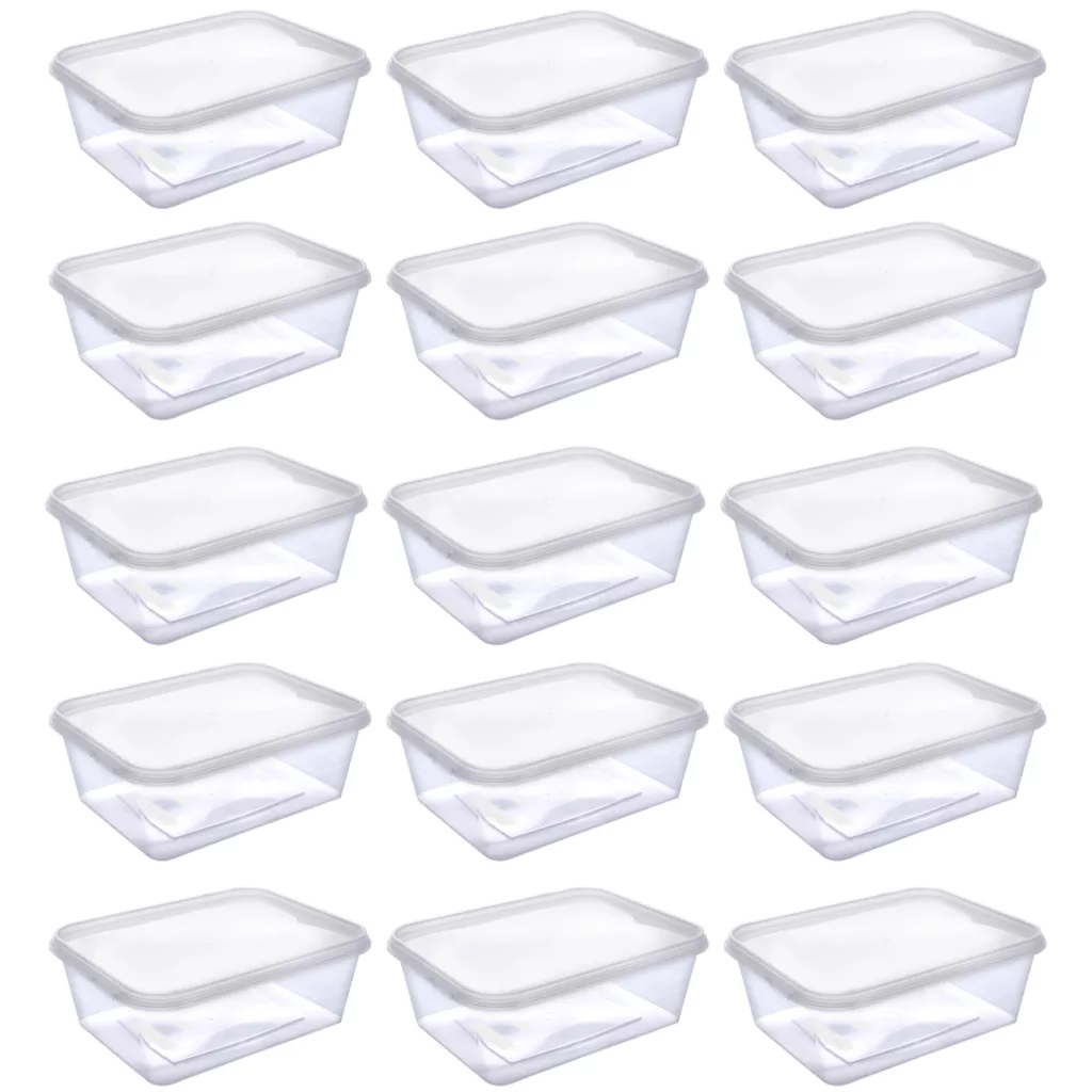 ظرف نگهدارنده مدل فریزری کد 1500CC مجموعه 15عددی