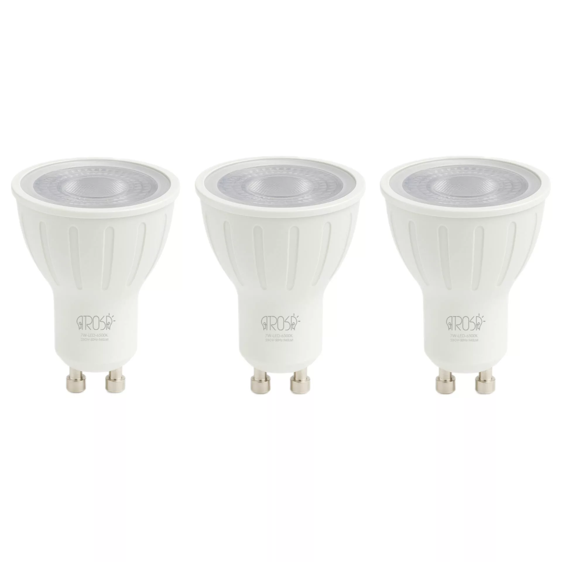 لامپ ال ای دی 7 وات آتروسا مدل هالوژنی پایه GU10 مجموعه 3 عددی