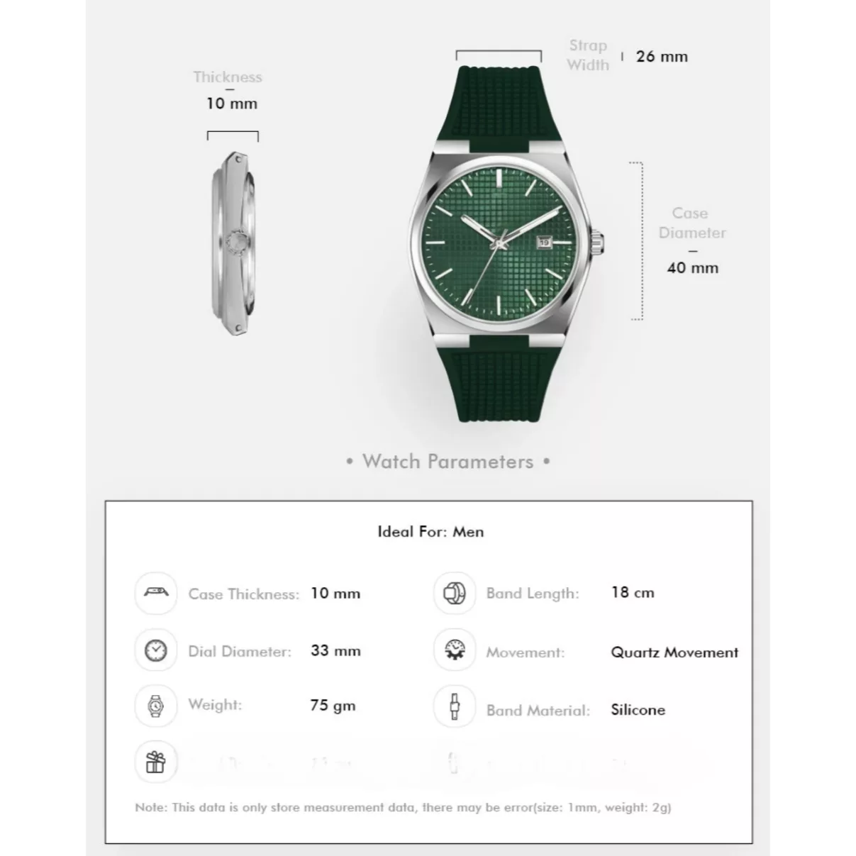 ساعت مچی عقربه‌ای کوارتز مردانه مدل کلاسیک دیت جاست بند پیو کد ۴