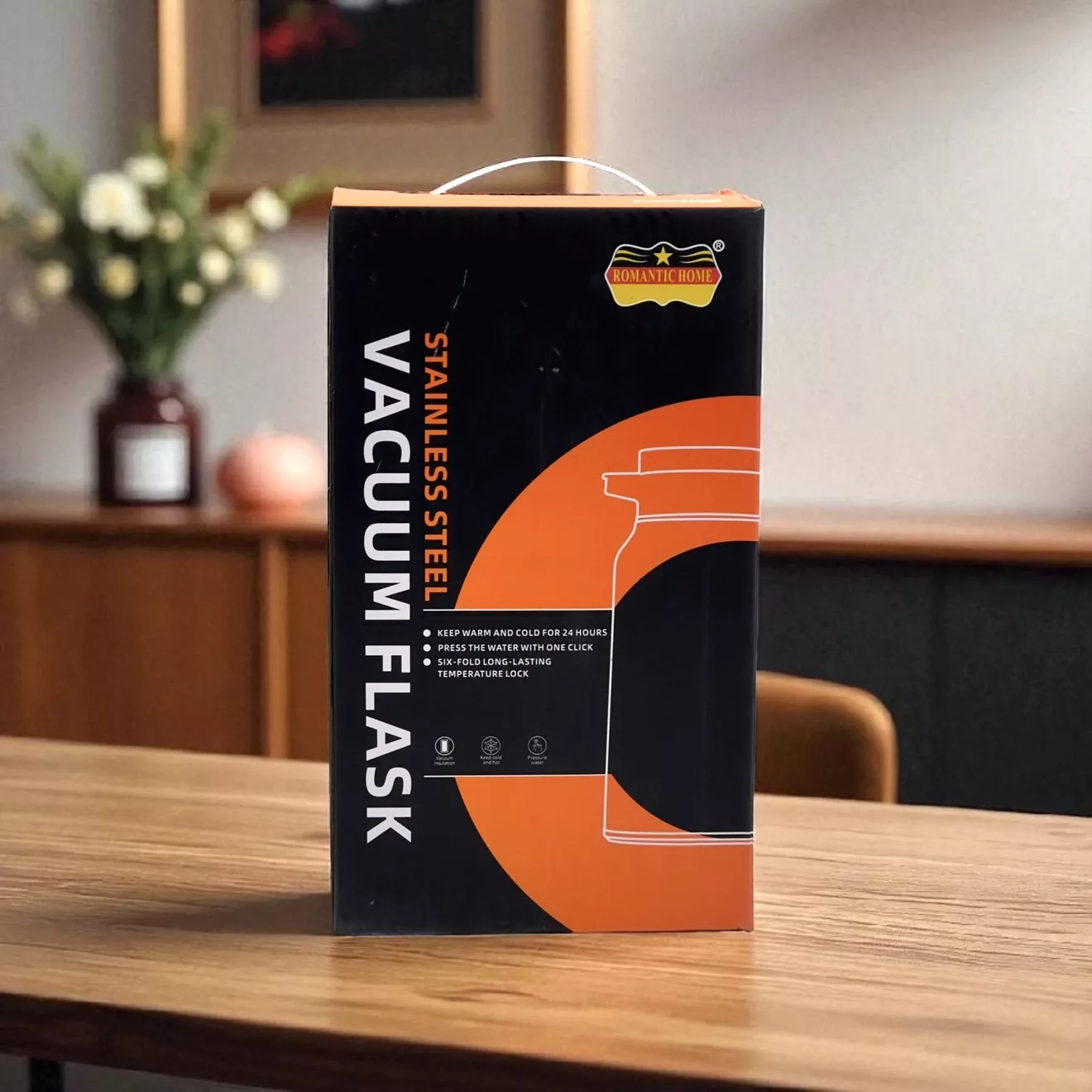 فلاسک رومانتیک هوم مدل VACUUM FLASK گنجایش 2 لیتر