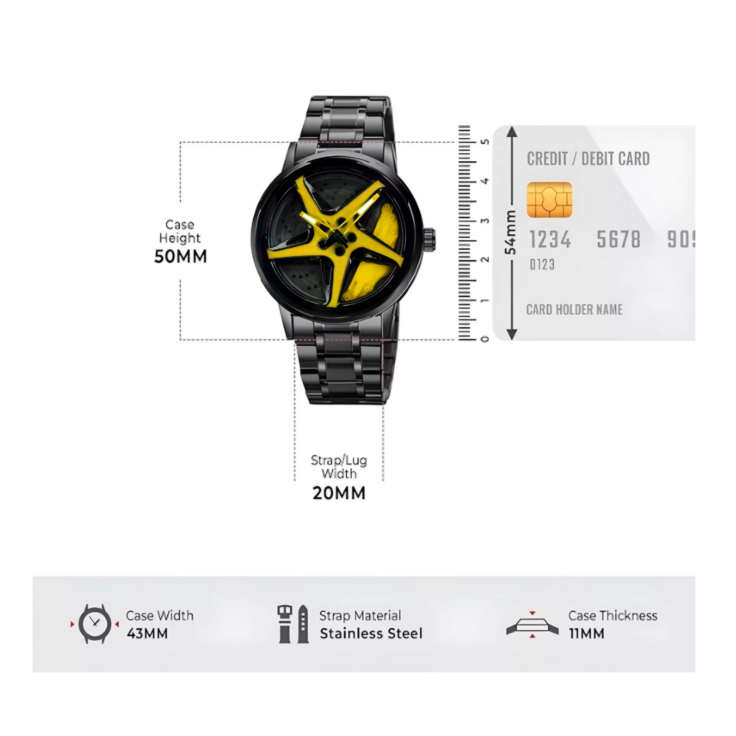ساعت مچی عقربه‌ای کوارتز مردانه مدل اسپرت صفحه رینگ چرخان کد G2