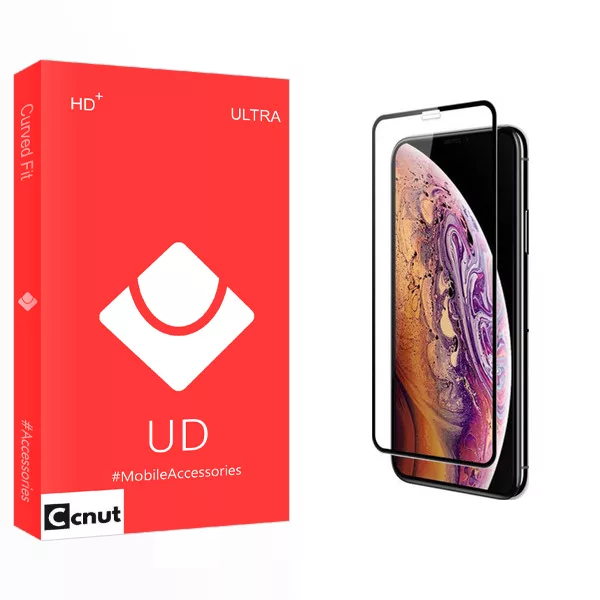 محافظ صفحه نمایش کوکونات مدل UD Glass مناسب برای گوشی موبایل اپل iPhone Xs/X