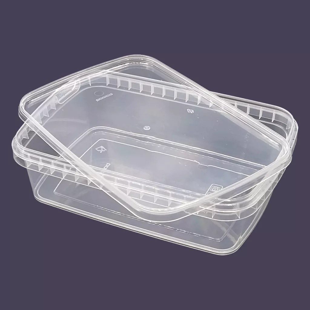 ظرف نگهدارنده پولاد پویش فریزری پولاد مدل بزرگ 1500cc بسته 12 عددی