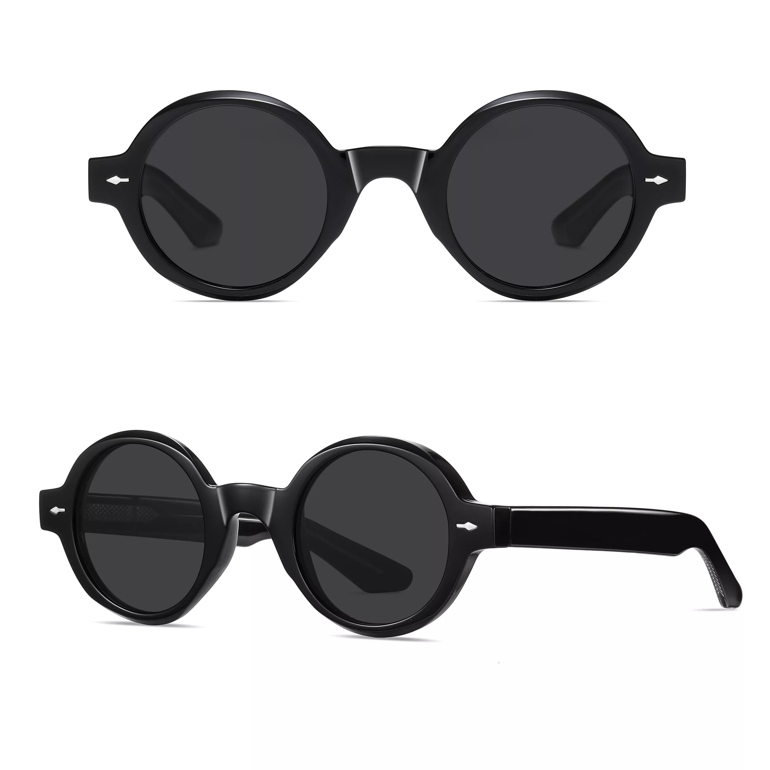 عینک آفتابی گرد پلاریزه آلبرت وگ مدل S31108C1 Acetate Avantgarde Visionary