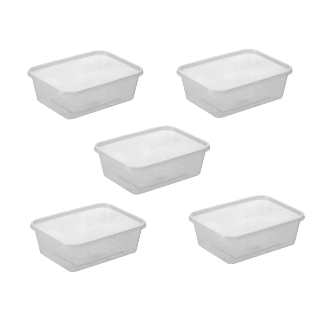 ظرف نگهدارنده طب پلاستیک مدل 1500C بسته 5 عددی