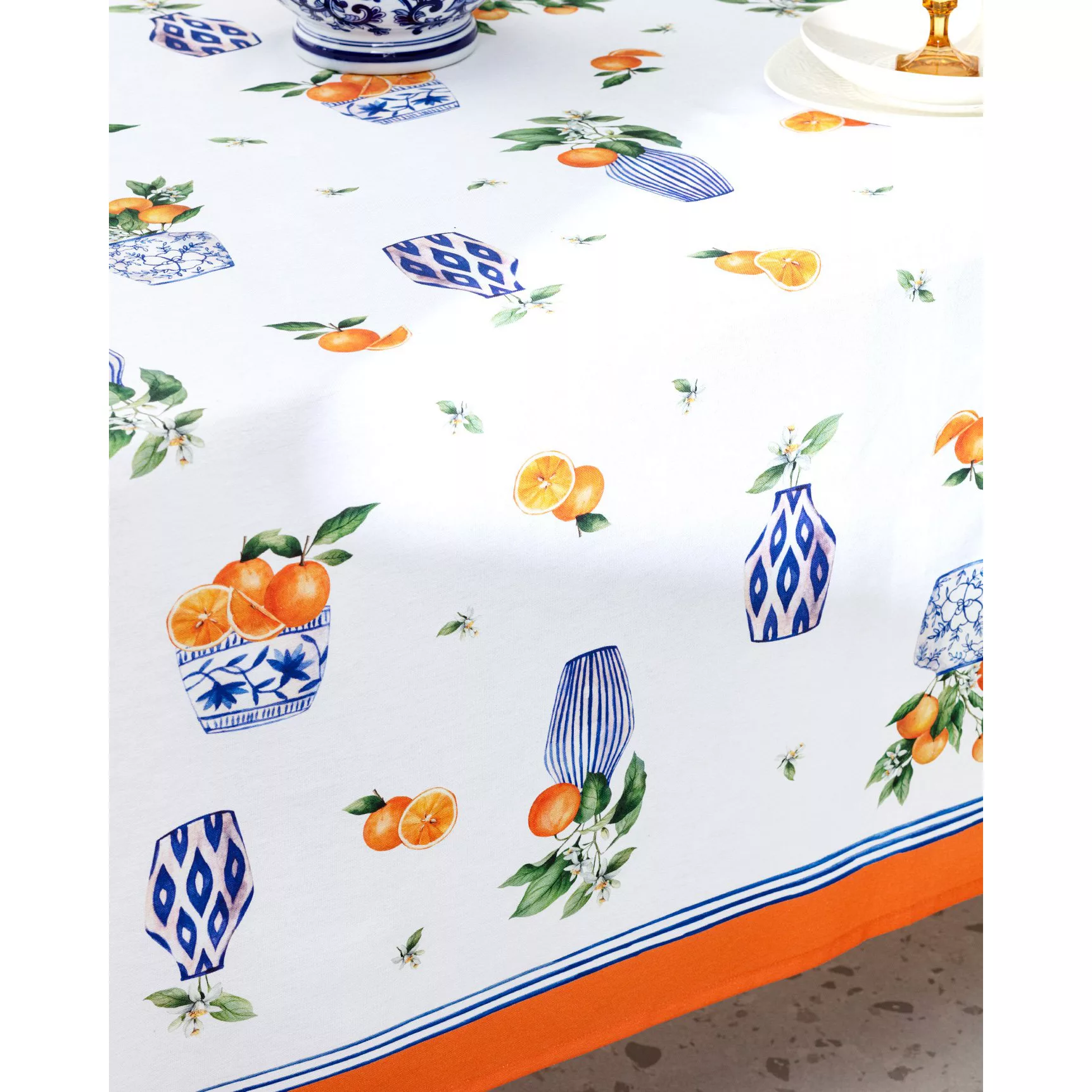 سفره شش نفره مادام کوکو مدل Rhone سایز 150*200 سانتی متر