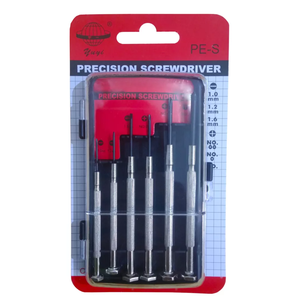 پیچ گوشتی ساعتی مدل pe-s بسته 6 عددی