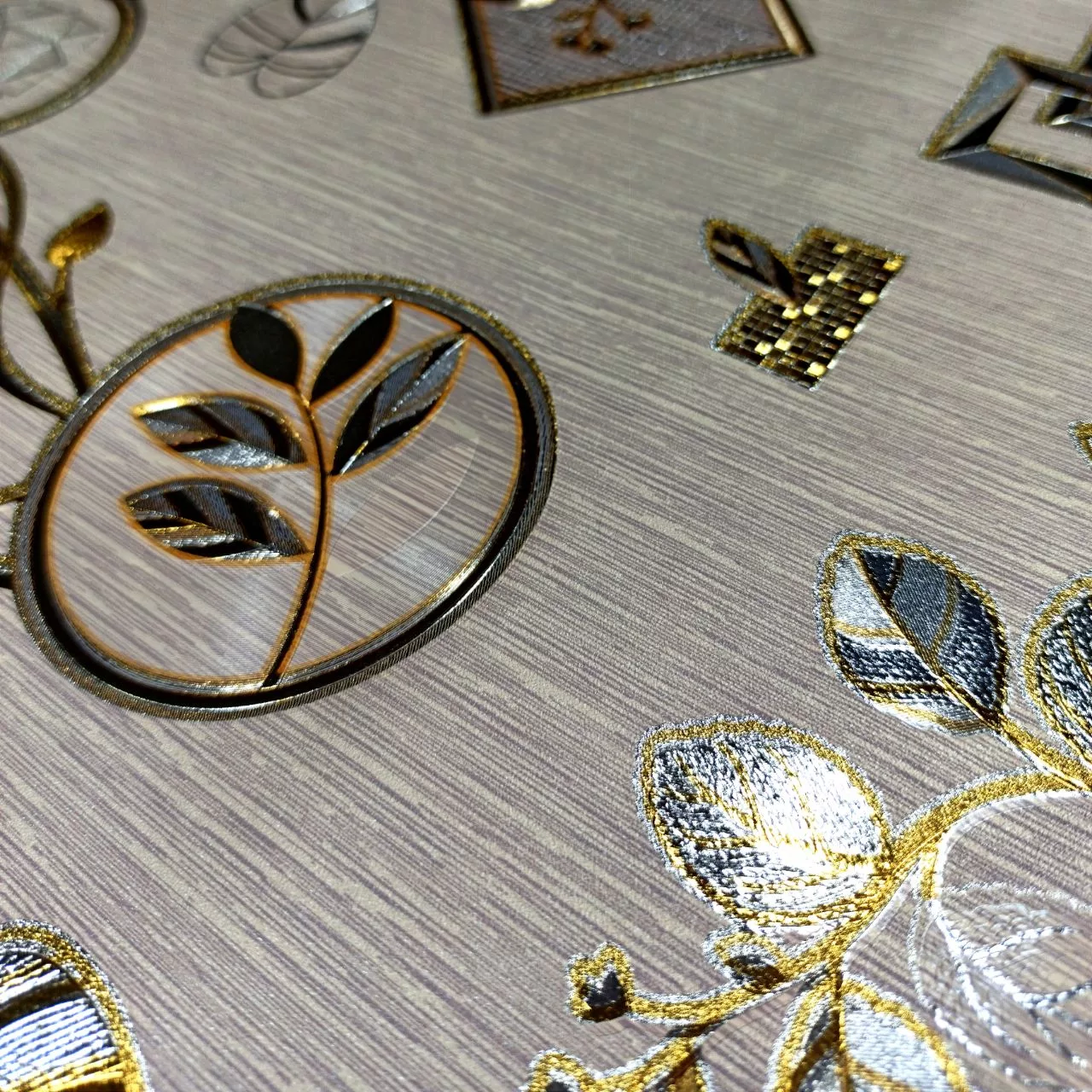 سفره 12 نفره مدل پشت نخی گلد کد A100-T300