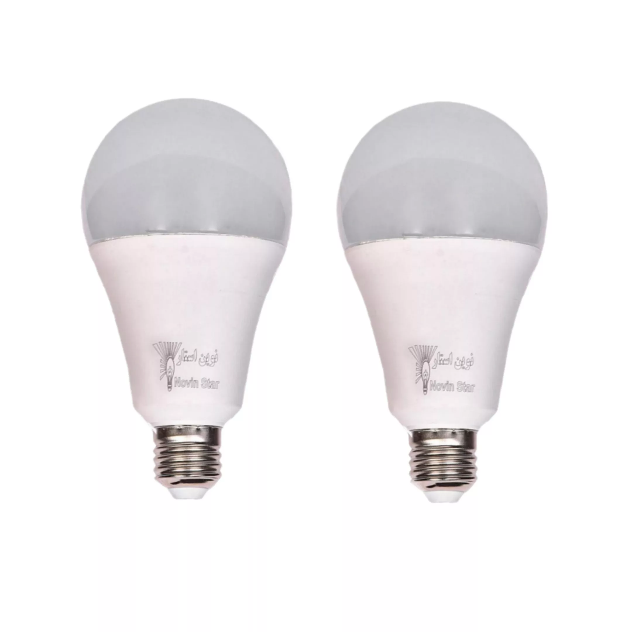لامپ ال ای دی ۱۲ وات نوین استار کد A65h پایه E27 بسته ۲ عددی