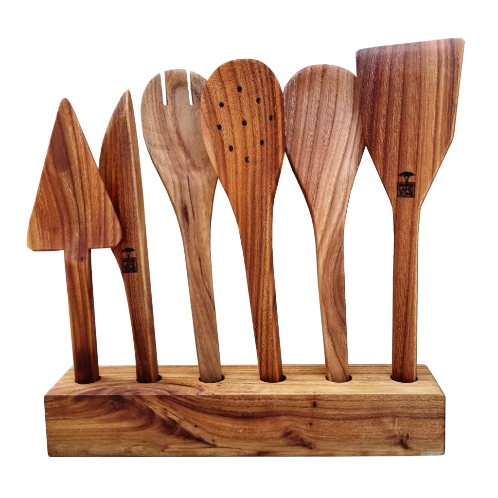 سرویس کفگیر و ملاقه ۶ پارچه مدل سر آشپز