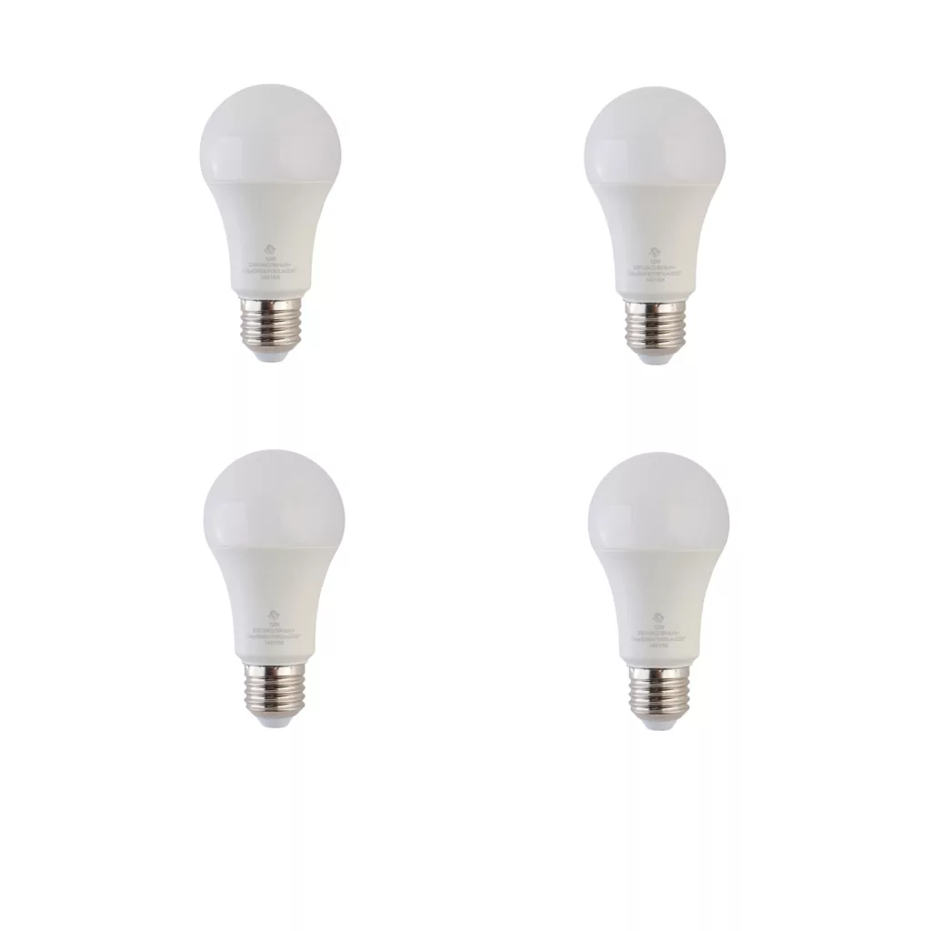 لامپ ال ای دی 12 وات پارس شوان مدل H-12 پایه E27 مجموعه چهار عددی