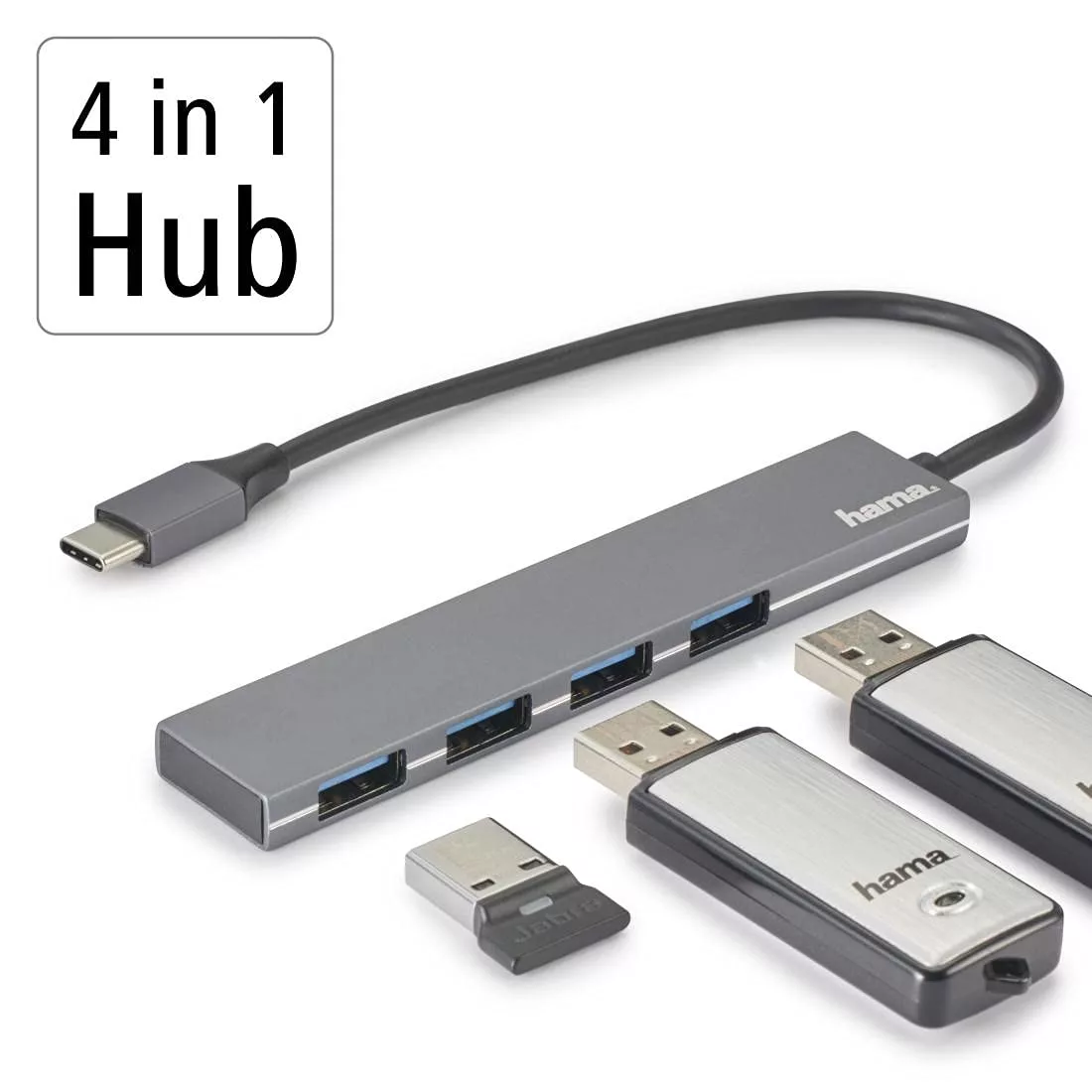 هاب چهار پورت USB-C هاما مدل 200101