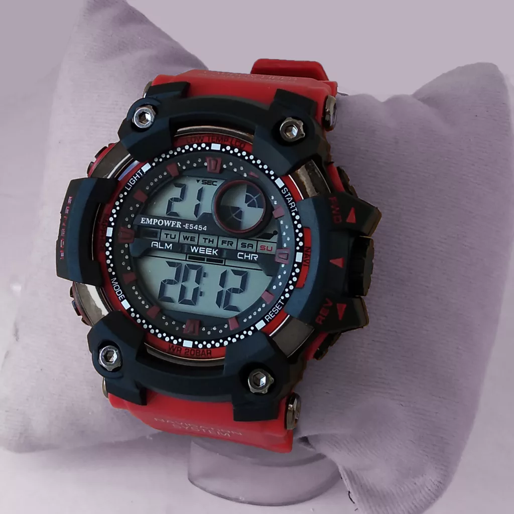 ساعت مچی دیجیتال مردانه امپاور مدل اسپرت ضدآب استخری چراغدار SPORT کد 15