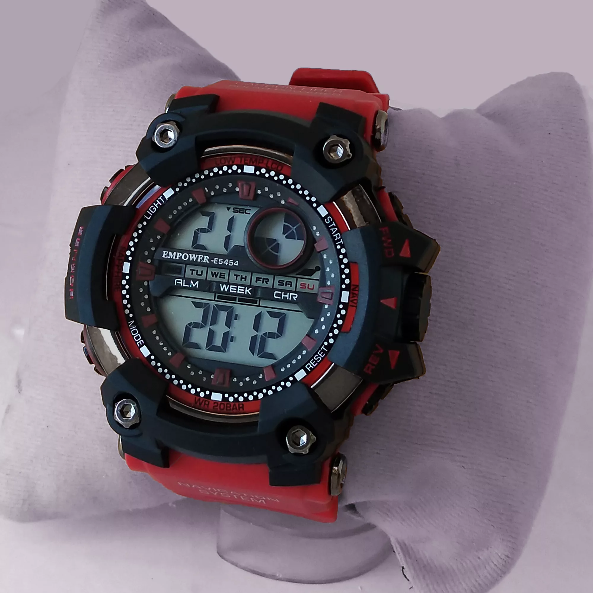 ساعت مچی دیجیتال مردانه امپاور مدل اسپرت ضدآب استخری چراغدار SPORT کد 15