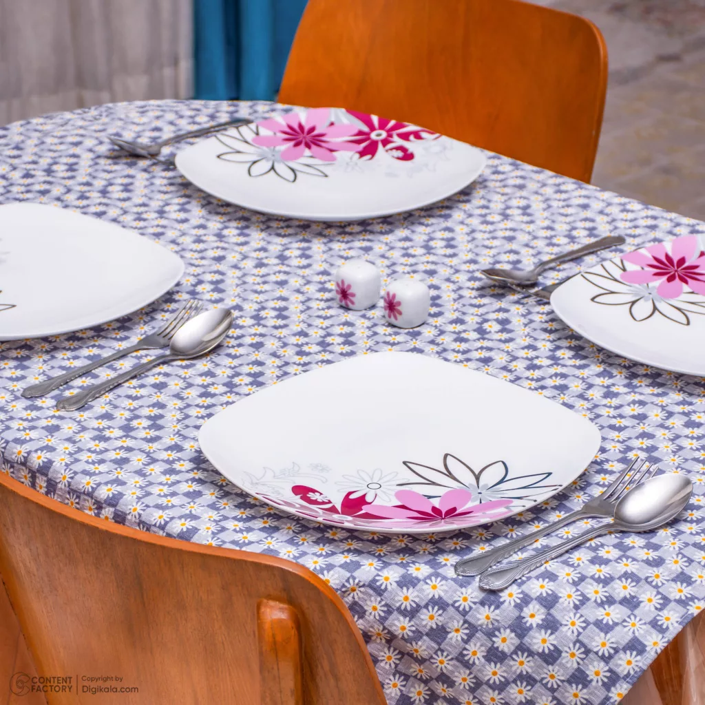 سفره 4 نفره مدل بابونه سایز 100×100 سانتی متر