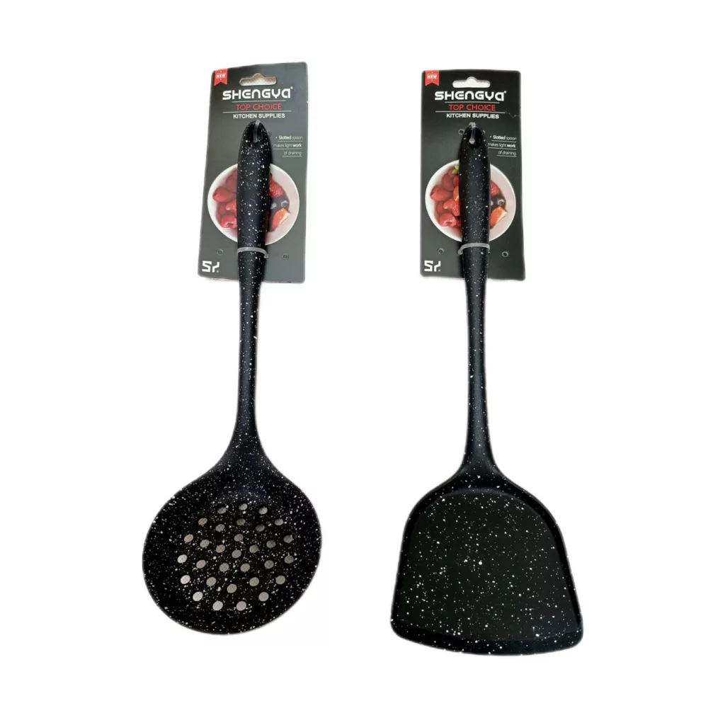 سرویس کفگیر 2 پارچه شنگیا مدل سیلیکونی کهکشانی کد NEW1351