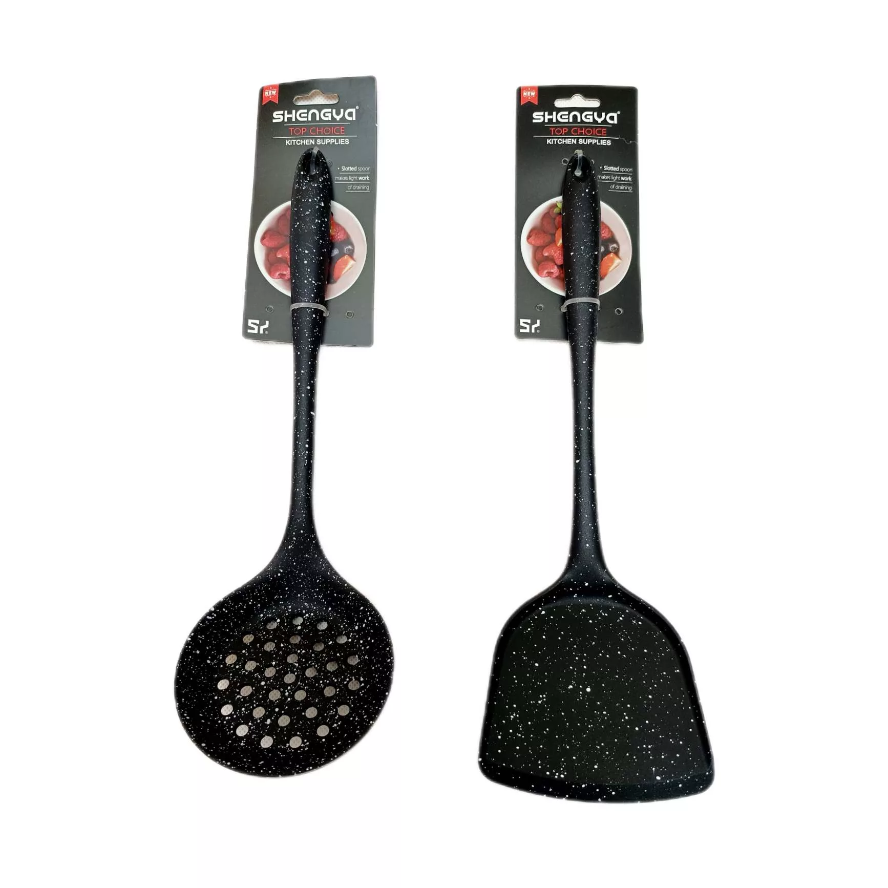 سرویس کفگیر 2 پارچه شنگیا مدل سیلیکونی کهکشانی کد NEW1351