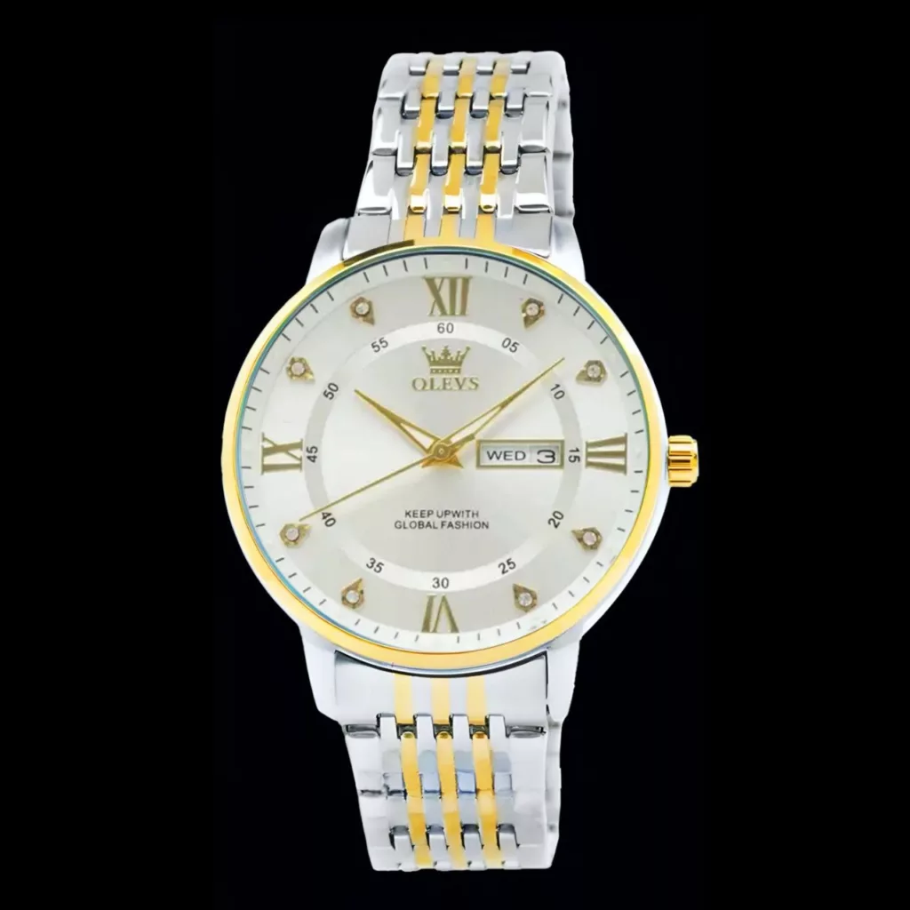 ساعت مچی عقربه‌ای کوارتز مردانه اُ لِوز مدل دوتقویم کد 088