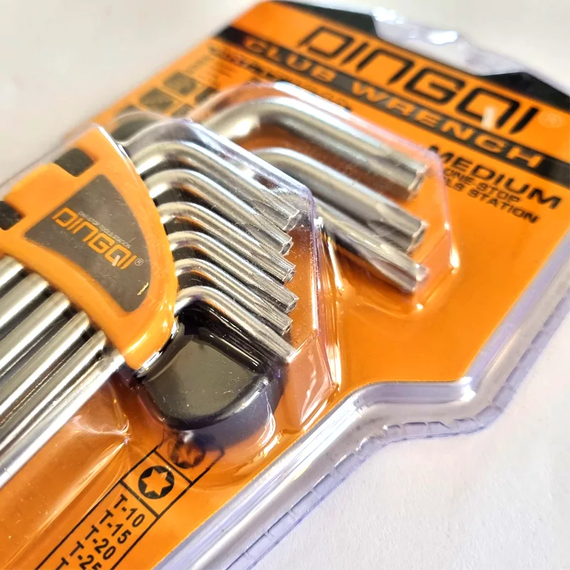 آچار آلن ستاره ای دینگشی مدل DII-9 مجموعه 9 عددی