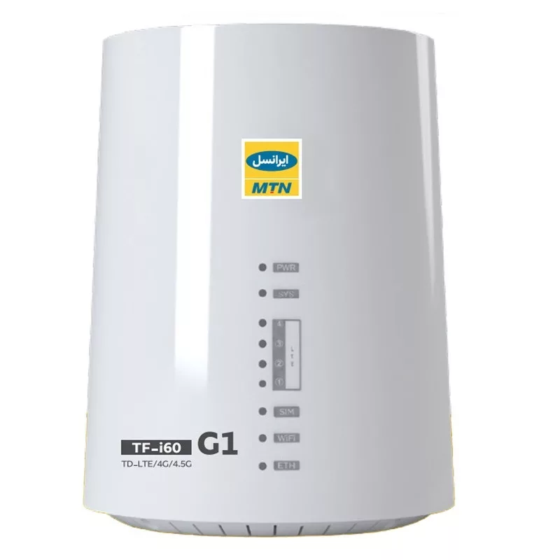 مودم  4G/TD-LTE ایرانسل مدل TF-i60 G1 به همراه سیم کارت TD-LTE و 1000 گیگ اینترنت یکساله