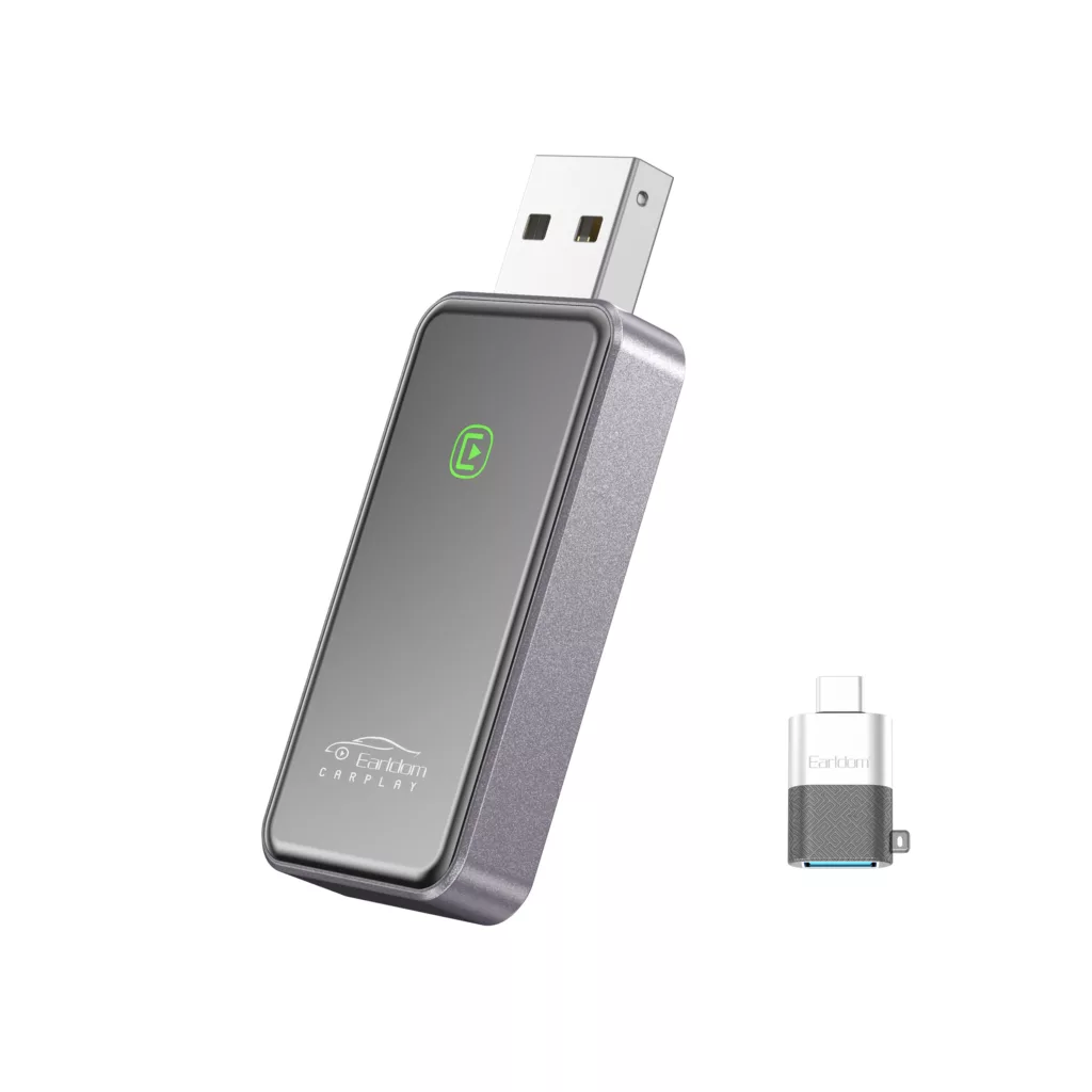 کارپلی و اندروید اتو ارلدام مدل CP02 به همراه تبدیل USB به USB-C