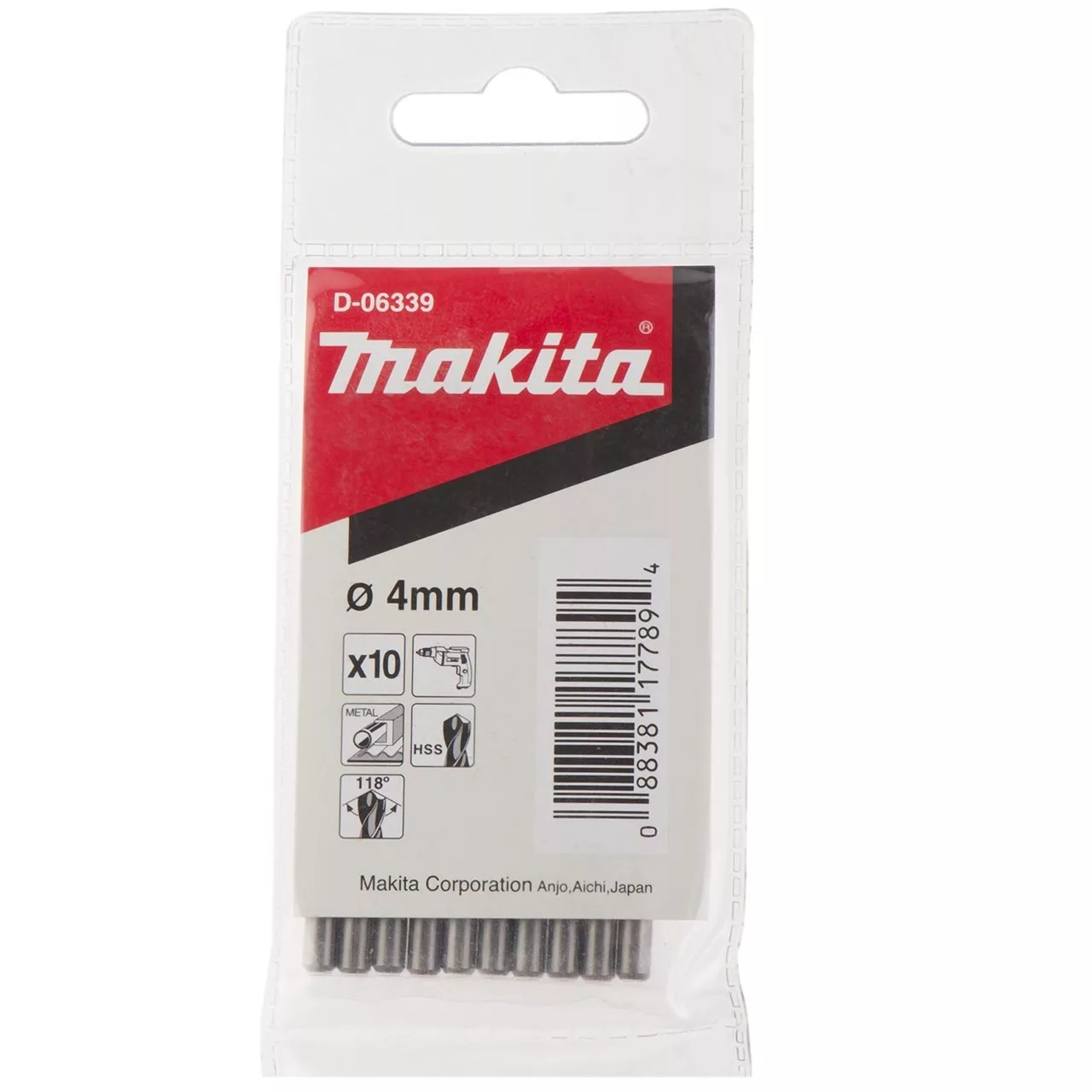 مته فلز ماکیتا مدل D-06339 شماره 4 مته فلز ماکیتا مدل D-06339 شماره 4