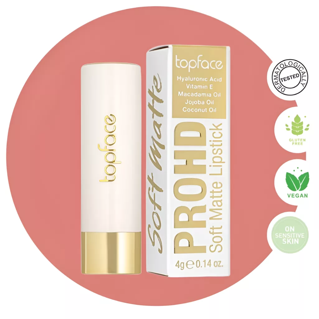 رژ لب جامد تاپ فیس مدل SOFT MATTE شماره 005