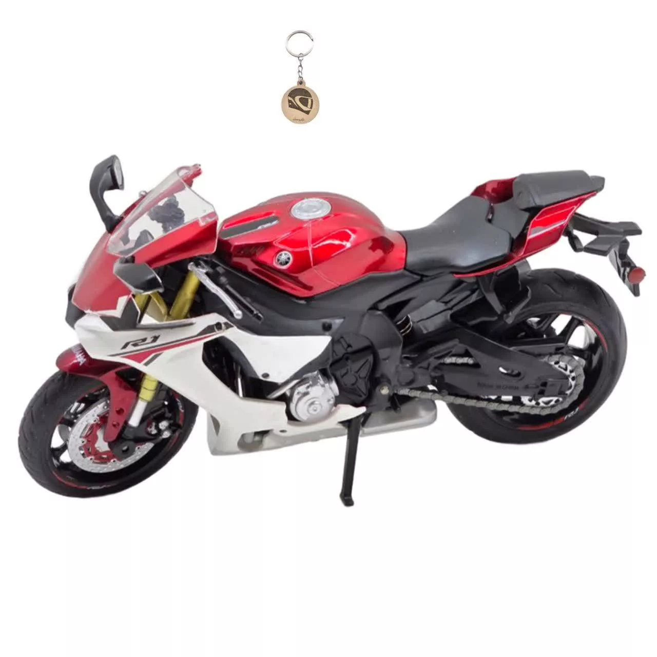 ماکت موتور ناب سل مدل فلزی YAMAHA YZF-R1 همراه با جاسوییچی