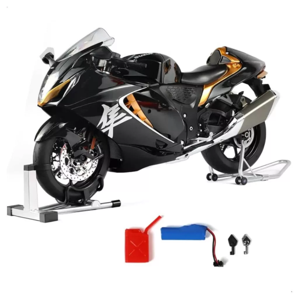 موتور بازی ناب سل مدل سوزوکی هایابوسا دودزا شارژی SUZUKI HAYABUSA SPRAY  1:6
