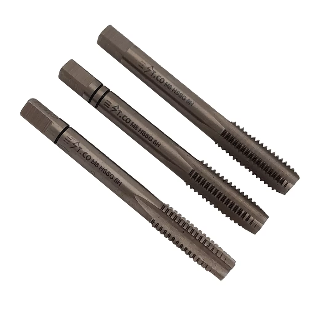 قلاویز دستی استیکو مدل M8-1.25 HSSG سایز 8 میلی متر مجموعه 3 عددی