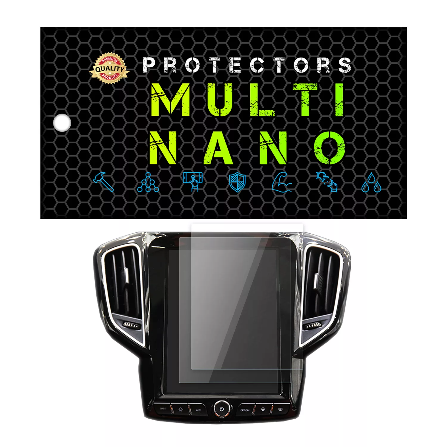 محافظ صفحه نمایش خودرو مولتی نانو مدل X-S2N مناسب برای چری Tiggo 5 New Teslaii 1397 - 1401 بسته دو عددی