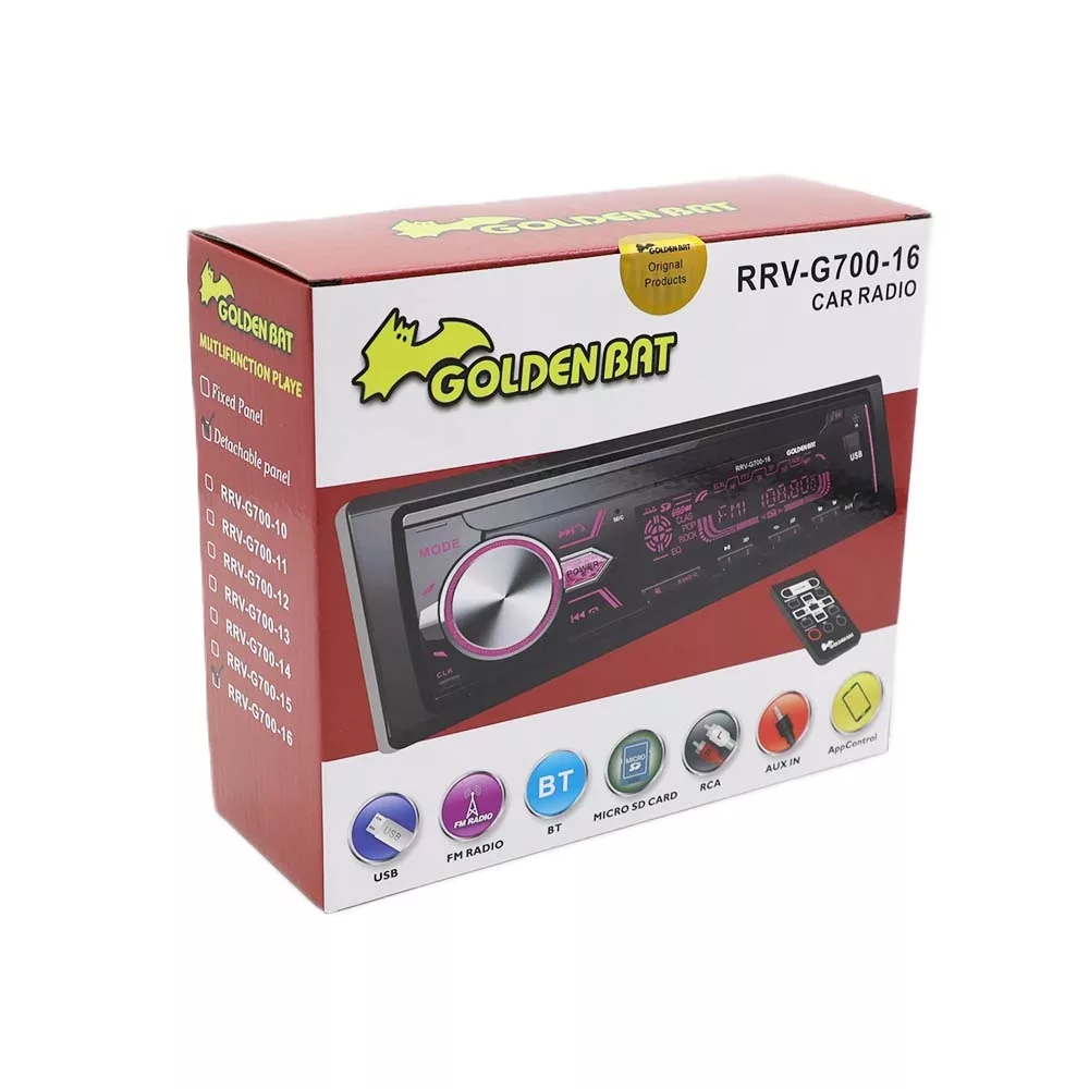 پخش کننده خودرو گلدن بت مدل RRV-G700-16