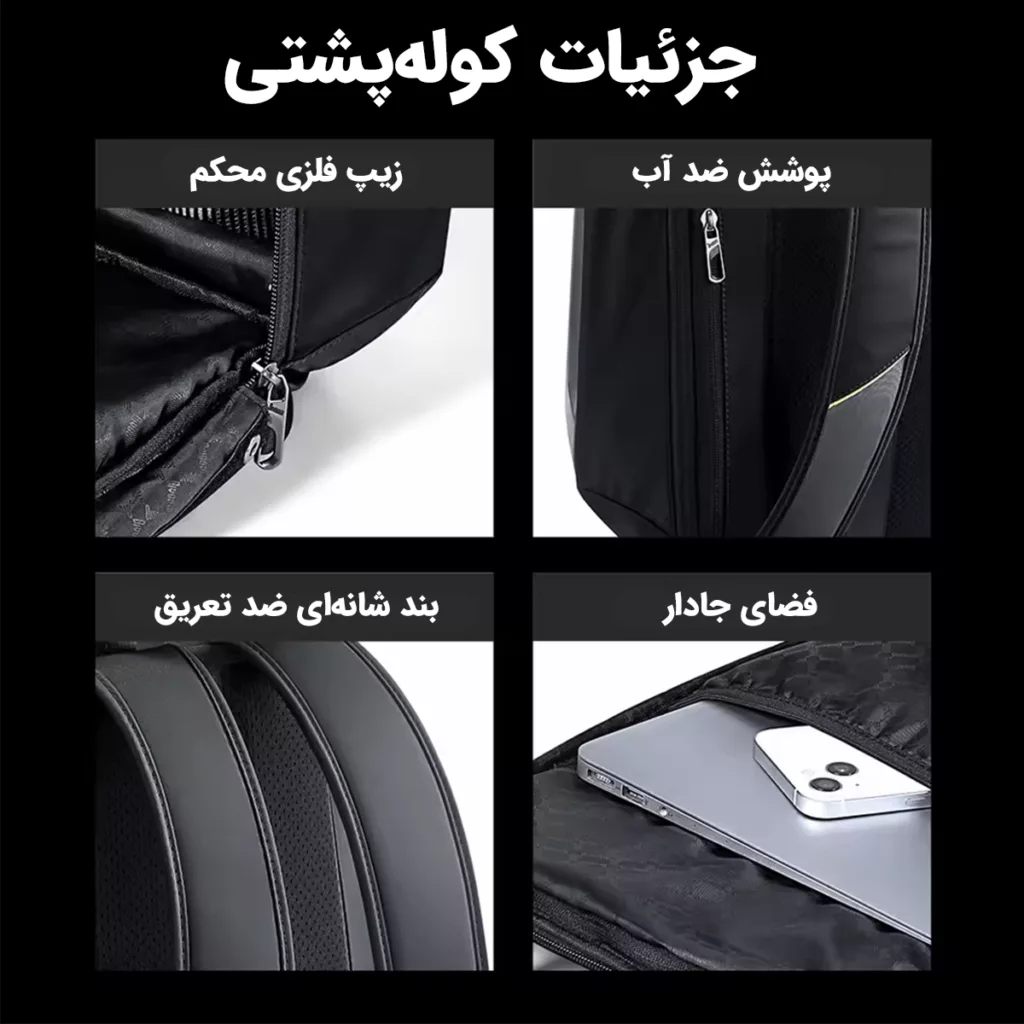 کوله پشتی لپ تاپ دیووم مدل Cyberbag مناسب برای لپ تاپ 14.1 تا 15.6 اینچی