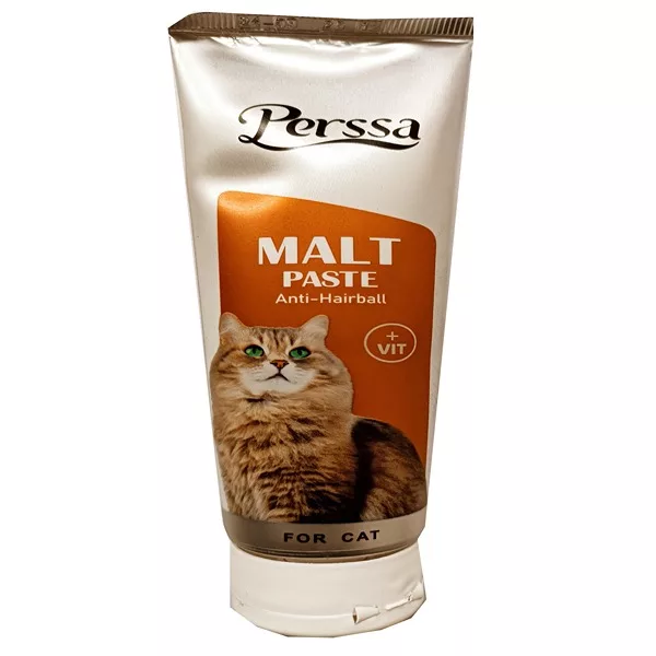 خمیر مالت گربه پرسا مدل VITAMINS & ANTI HAIRBALL وزن 100 گرم