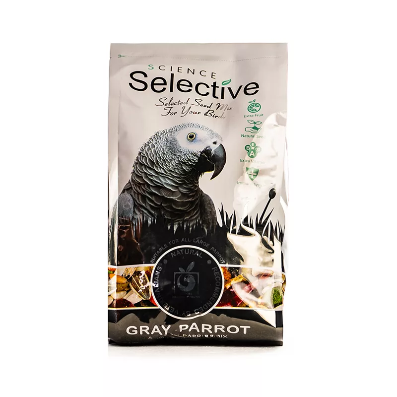 غذای طوطی کاسکو سلکتیو مدل GRAY PARROT وزن 1 کیلوگرم