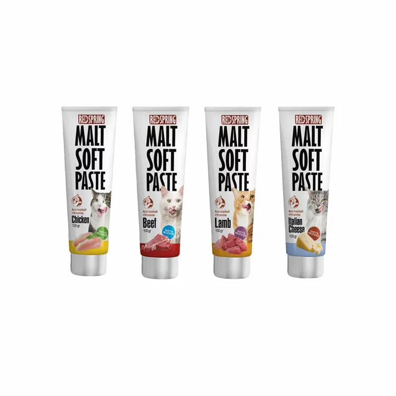 خمیر مالت گربه رداسپرینگ مدل Malt Soft Paste Mix Pack بسته 4 عددی