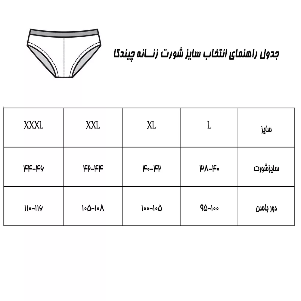 شورت زنانه چیندکا مدل سوپر پنبه کد 1005 مجموعه 6 عددی