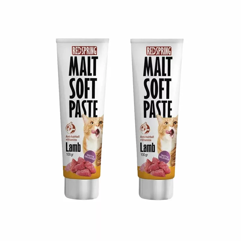 خمیر مالت گربه رداسپرینگ مدل Malt Soft Paste Lamb با طعم گوشت بره بسته 2 عددی