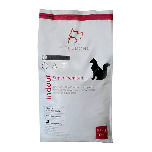 غذا خشک گربه بالغ سلبن مدل indoor cat طعم مرغ وزن 10000 گرم