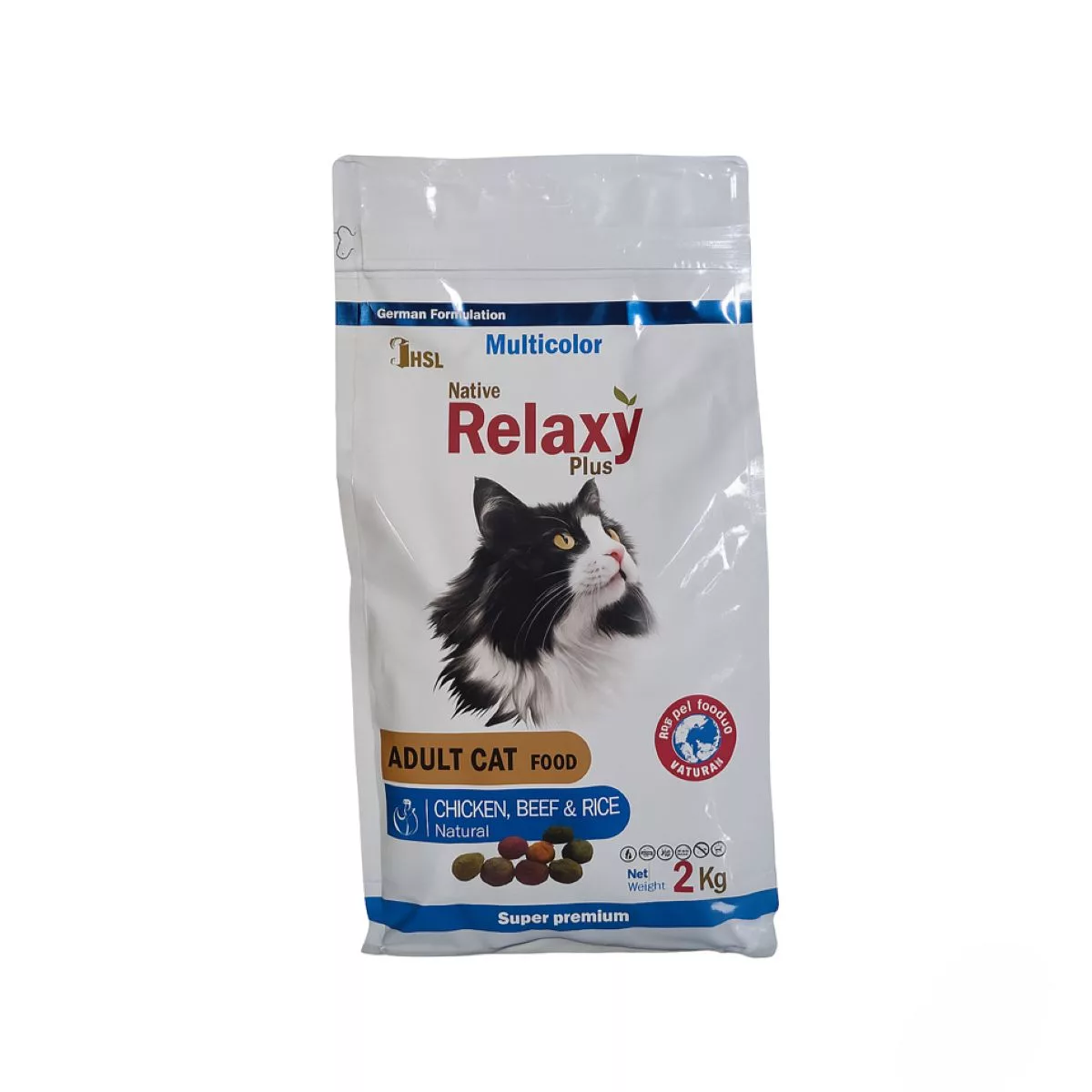 غذا خشک گربه بالغ ریلکسی مدل مولتی کالر طعم مرغ و برنج و گوشت وزن 2 کیلوگرم غذا خشک گربه بالغ ریلکسی مدل مولتی کالر طعم مرغ و برنج و گوشت وزن 2 کیلوگرم
