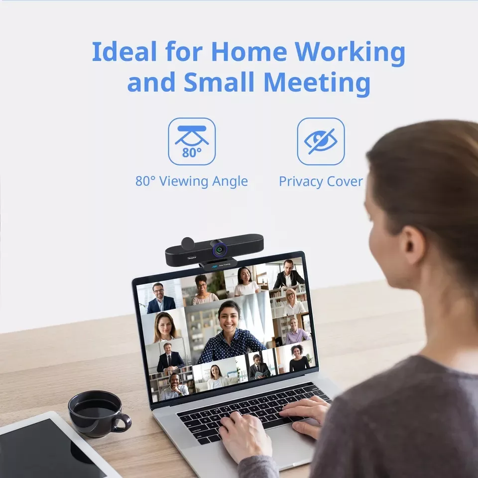 وب‌کم تنواو مدل 4K SONY SENSOR 4X Zoom mic speaker Whit Control